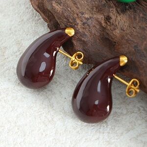 NEW💎BV Teardrop Earrings*Raindrop Earrings*Minimalist Earrings*Enamel Earrings